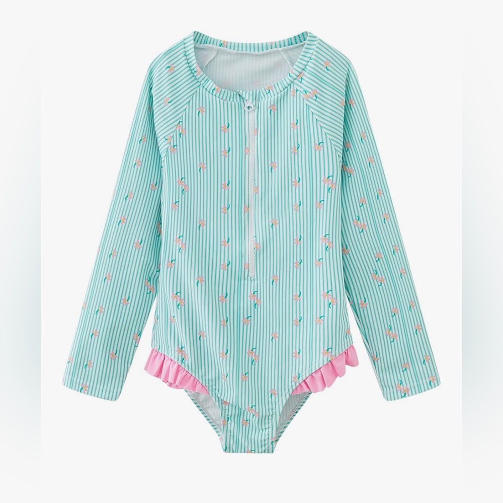 Girls Rash Guard Shirts Long Sleeve Swimsuits